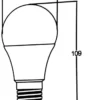 LED LEUCHTMITTEL - 8W, 6500K, E27 – Bild 3