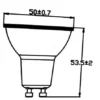 LED LEUCHTMITTEL - 5.5 W, 4000K, GU10 – Bild 2