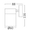 Rita-S-WL. 1 - 1xGU10 – Bild 4
