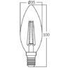 LED LEUCHTMITTEL - 4W, 2700K, E14 – Bild 2