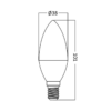 BRY-ADVANCE-7W-E14-C37-4000K-LED BULB – Bild 4