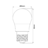 BRY-ADVANCE-5W-E27-G45-3000K-LED BULB – Bild 4