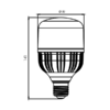 BRY-ADVANCE-20W-E27-T80-3000K-LED BULB – Bild 3