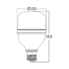 BRY-PREMIUM-28W-E27-T100-3000K-LED BULB – Bild 3
