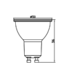 BRY-ADVANCE-7W-GU10-38D-AMB-LED BULB – Bild 3