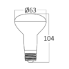 BRY-ADVANCE-9W-E27-R63-3000K-LED BULB – Bild 4