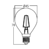 BRY-ADVANCE-4W-E14-P45-CLR-2700K-LED BULB – Bild 4