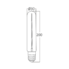 BRY-ADVANCE-6W-E27-T30-AMB-DIM-2200K-LED BULB – Bild 4