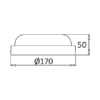 BRY-BULKHEAD-B-RND-15W-WHT-IP54-SNS-6500K-LED BULK – Bild 5