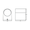 BRY-RITA-P-WL.1-WHT-1xGU10-IP44-WALL LIGHT – Bild 6