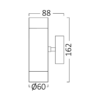 BRY-RITA-S-WL.2-NCK-2xGU10-IP44-WALL LIGHT – Bild 6