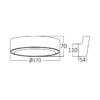 BRY-WALLS-D-RND-GRY-12W-6500K-IP65-WALL LIGHT – Bild 6