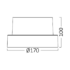 BRY-WALLS-G2-RND-BLC-15W-4000K-IP65-WALL LIGHT – Bild 6