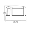 BRY-WALLS-G1-RND-BLC-15W-3000K-IP65-WALL LIGHT – Bild 6