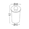 BRY-VECTOR-A-RND-WHT-2W-3000K-IP65-WALL LIGHT – Bild 6
