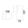 BRY-SIRIUS-WL.1-5W-3000K-IP54-WALL LIGHT – Bild 5