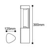 BRY-DALLAS-300-7W-3000K-IP54-LED BOLLARD – Bild 4