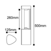 BRY-DALLAS-500-7W-3000K-IP54-LED BOLLARD – Bild 4