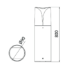 BRY-MILANO-800-1xE27-IP44-BOLLARD – Bild 4