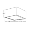 BRY-AVVA-WL02-8W-SQR-BLC-3000K-WALL LIGHT – Bild 6