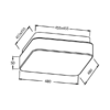 BRY-JADE-SS-SQR-D490-40W-RMT-IP20-CEILING FIXTURE – Bild 5