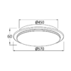 BRY-JADE-SRD-RND-36W-3IN1-IP20-CEILING FIXTURE – Bild 3
