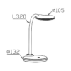 BRY-LB124-4.5W-BLU-5000K-DESK LAMP – Bild 4