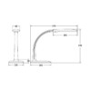BRY-LB132-7W-BLC-5000K-DESK LAMP – Bild 4