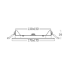 BRY-SMD-CSP-12W-SQR-6INC-WHT-3000K-LED PANEL – Bild 7