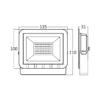 BRY-FLOOD-SD-20W-GRY-6500K-IP65-LED FLOODLIGHT – Bild 5