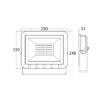 BRY-FLOOD-SD-100W-GRY-3000K-IP65-LED FLOODLIGHT – Bild 5