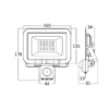 BRY-FLOOD-SC-30W-GRY-3000K-SNS-IP54-LED FLOODLIGHT – Bild 5