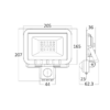 BRY-FLOOD-SC-50W-GRY-6500K-SNS-IP54-LED FLOODLIGHT – Bild 6