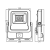 BRY-FLOOD-SL-30W-GRY-6500K-SNS-IP54-LED FLOODLIGHT – Bild 4