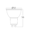 BRY-PREMIUM-5.5W-GU10-38D-DIM-GLS-2700K-LED BULB – Bild 4