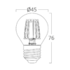 BRY-ADVANCE-4W-E27-G45-CLR-2700K-LED BULB – Bild 4