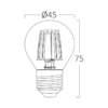 BRY-ADVANCE-4W-E27-G45-AMB-2200K-LED BULB – Bild 4