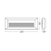 BRY-VEKTA-B-RCT-D.GRY-3W-3IN1-IP65-WALL LIGHT – Bild 3