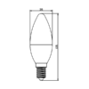 BRY-ADVANCE-5W-E14-C37-6500K-LED BULB – Bild 4