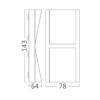 BRY-VEKTA-C-WL.2-GRY-2x6W-3IN1-IP65-WALL LIGHT – Bild 3