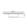BRY-PALERMO-M-RND-WHT-12W-3IN1-IP65-WALL LIGHT – Bild 6