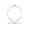 BRY-NELA-WL1-12W-RND-WHT-3000K-WALL LIGHT – Bild 3