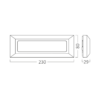 BRY-VEKTA-B-RCT-GRY-3W-3IN1-IP65-WALL LIGHT – Bild 3